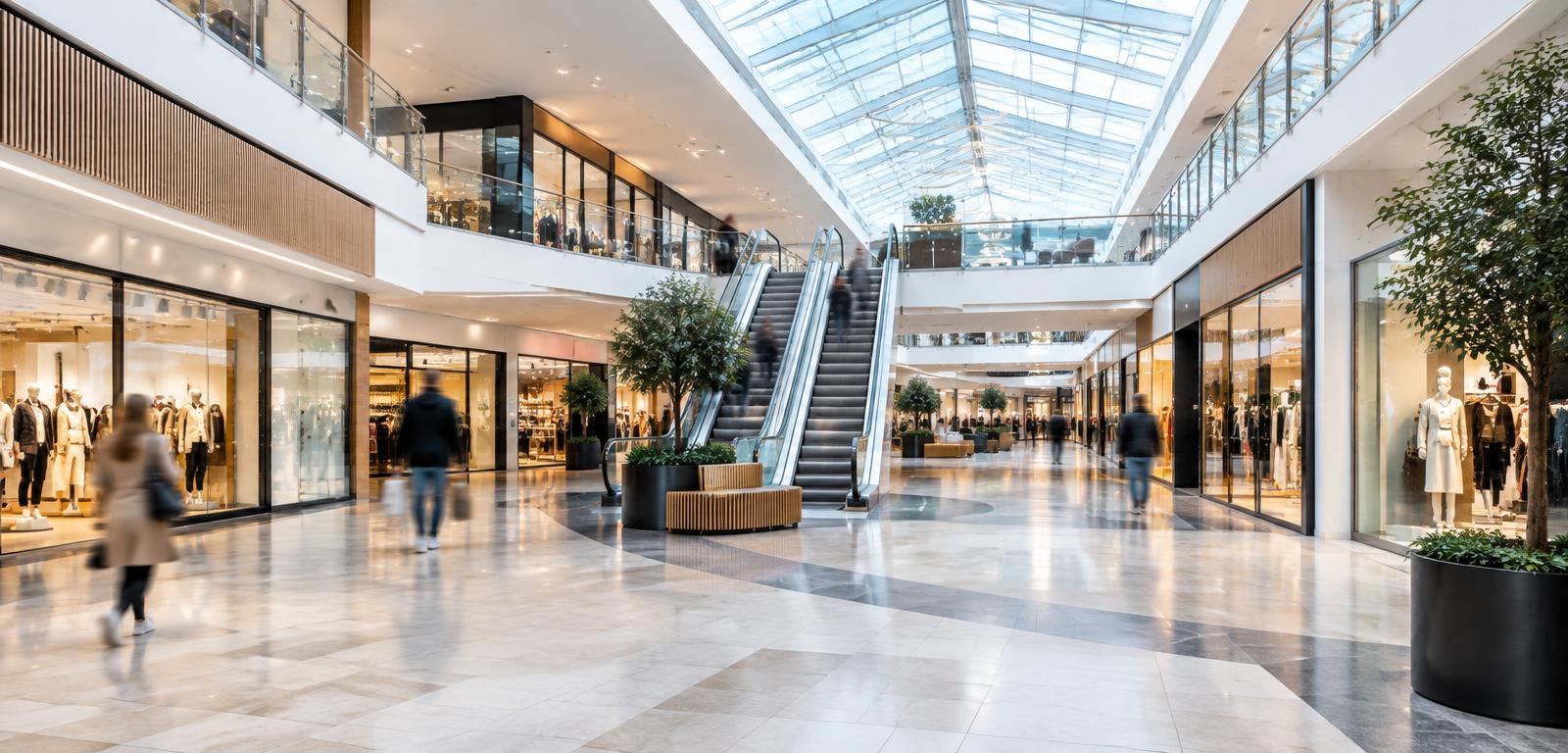 Shopping centre common area