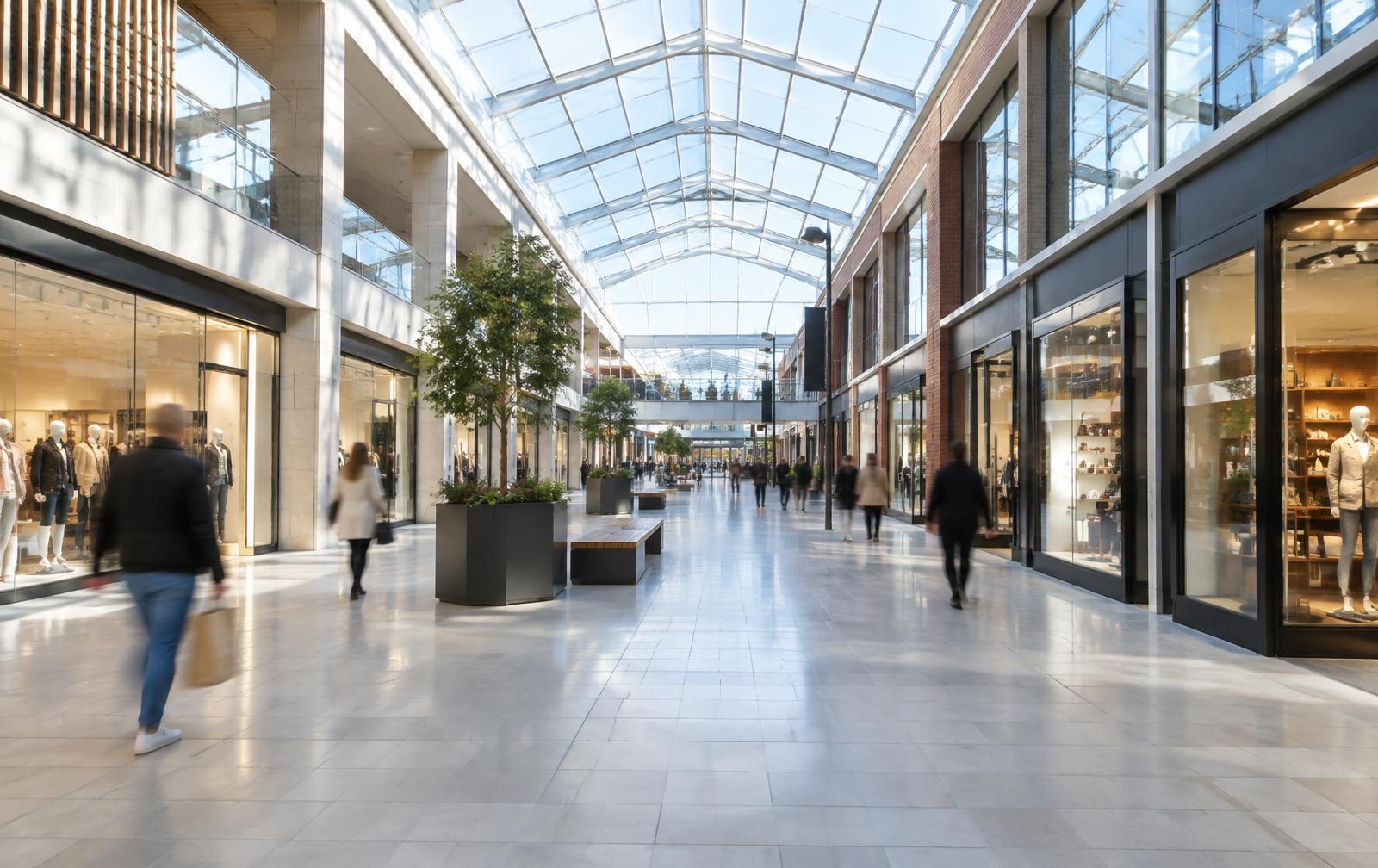 UK shopping centre concourse